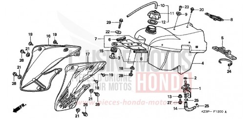 RESERVOIR A CARBURANT CR250RX de 1999
